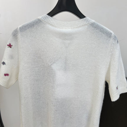 DIOR 26S SHORT-SLEEVE KNIT SWEATER 1312