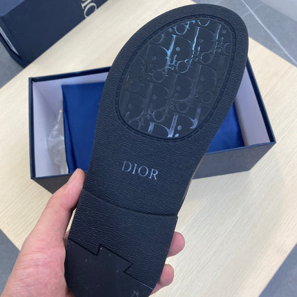 CD ALIDAS FLIP-FLOPS BLACK GRAINED CALFSKIN
