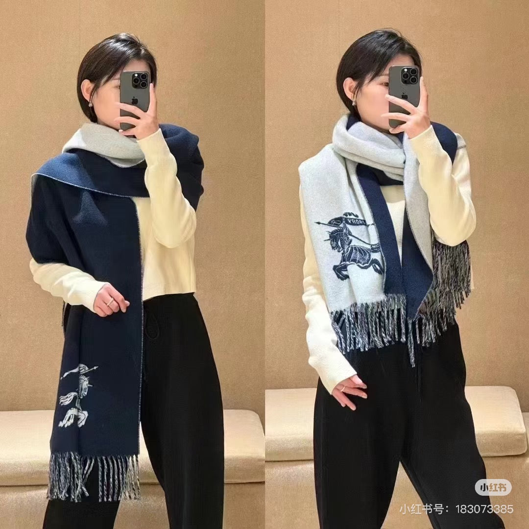 BURBERRY 25S SCARF 180 CM IN CASHMERE 938324