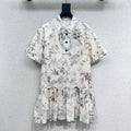 DIOR SHORT-SLEEVE RETRO DRESS 275031