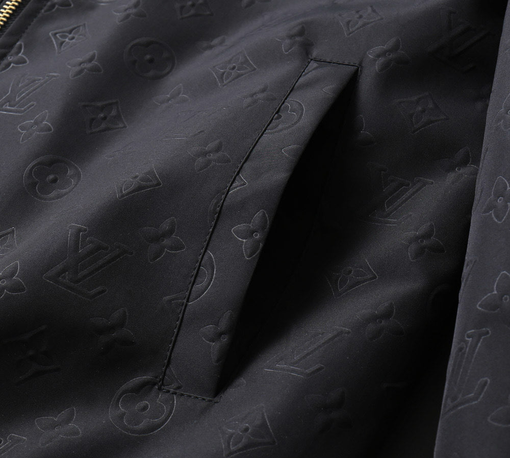LV HOODED JACKET BLACK 239058