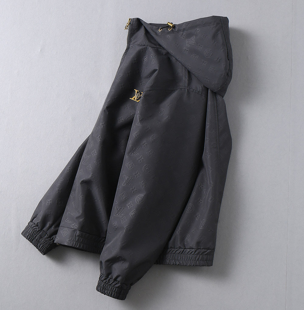 LV HOODED JACKET BLACK 239058