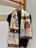 LV SCARF 140 CM IN SILK 732101