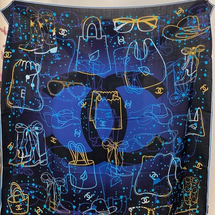 CHANEL 25S SCARF 135 IN CASHMERE 883635