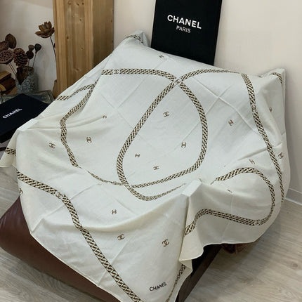 CHANEL 25S SCARF 135 IN SILK AND CASHMERE 932009