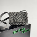 BV Small Rumple Messenger 21 Grey Lambskin Shw