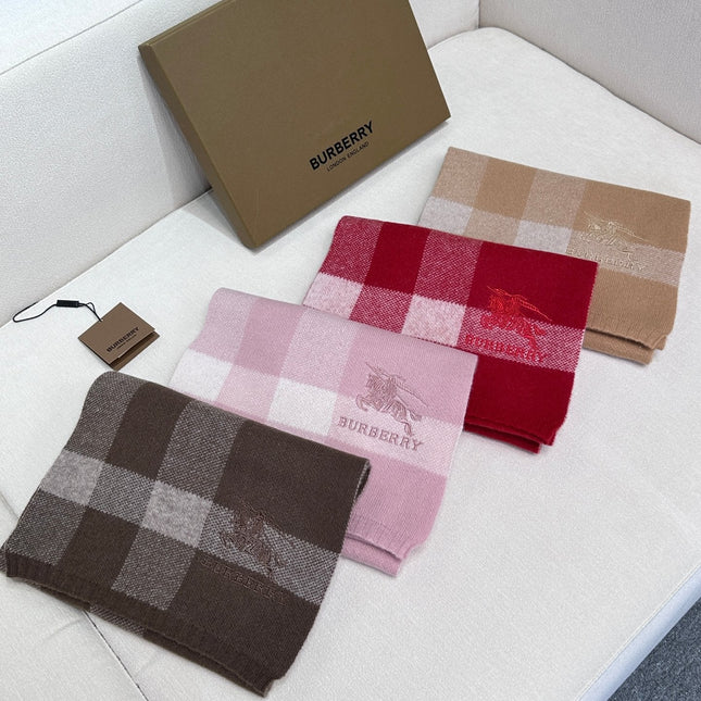 SCARF 190 CM IN CHERRY RED CASHMERE  398397