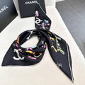 CHANEL 26S SCARF 90 IN SILK 304554