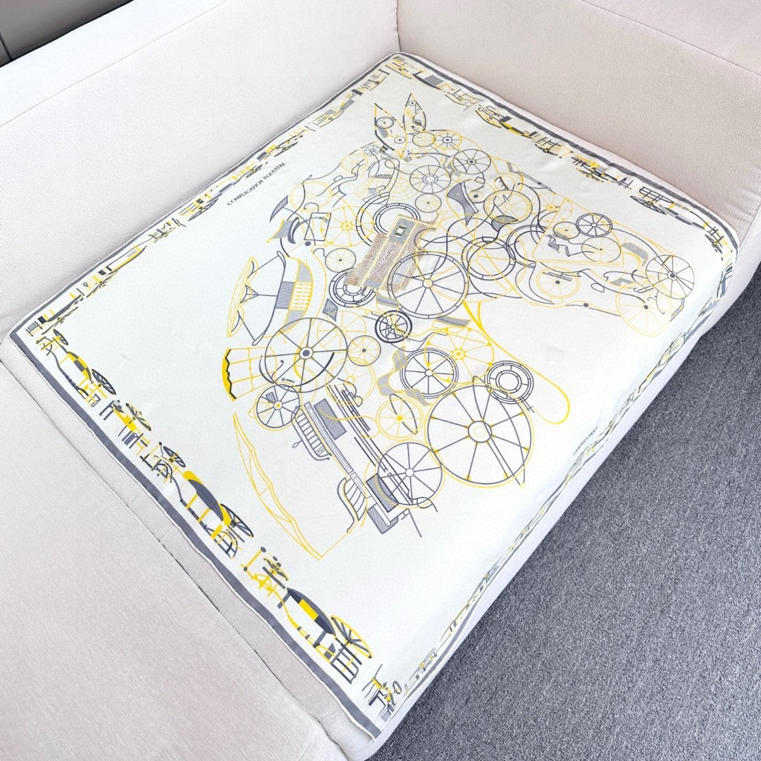 HERMES 25S SCARF 90 IN SILK 737178