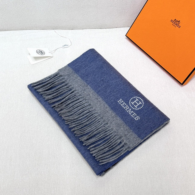HERMES 25S SCARF 180 IN CASHMERE 854603