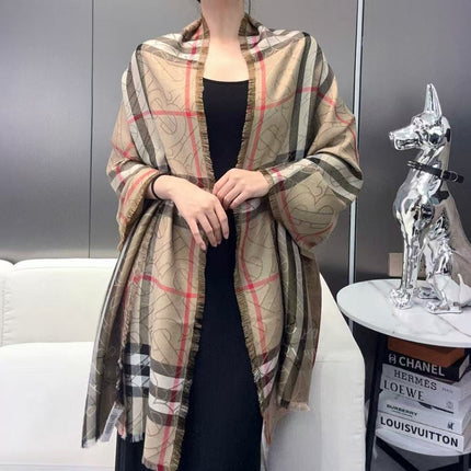 BURBERRY 26S SCARF 220CM IN SILK WOOL 318424