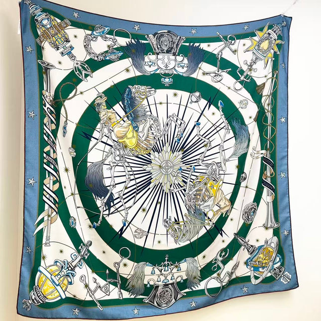 HERMES 26S SCARF 135 IN CASHMERE AND SILK 304576