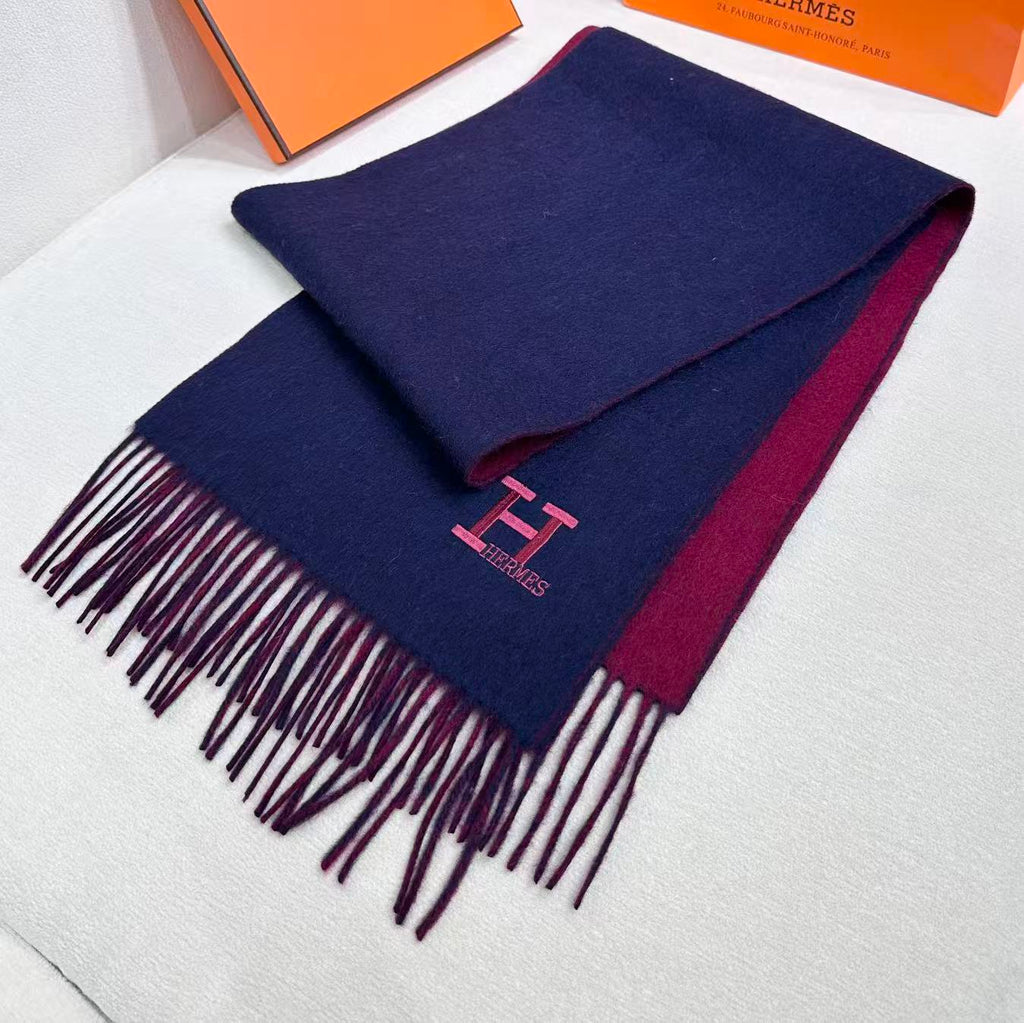 HERMES 25S SCARF 190 IN CASHMERE 985998