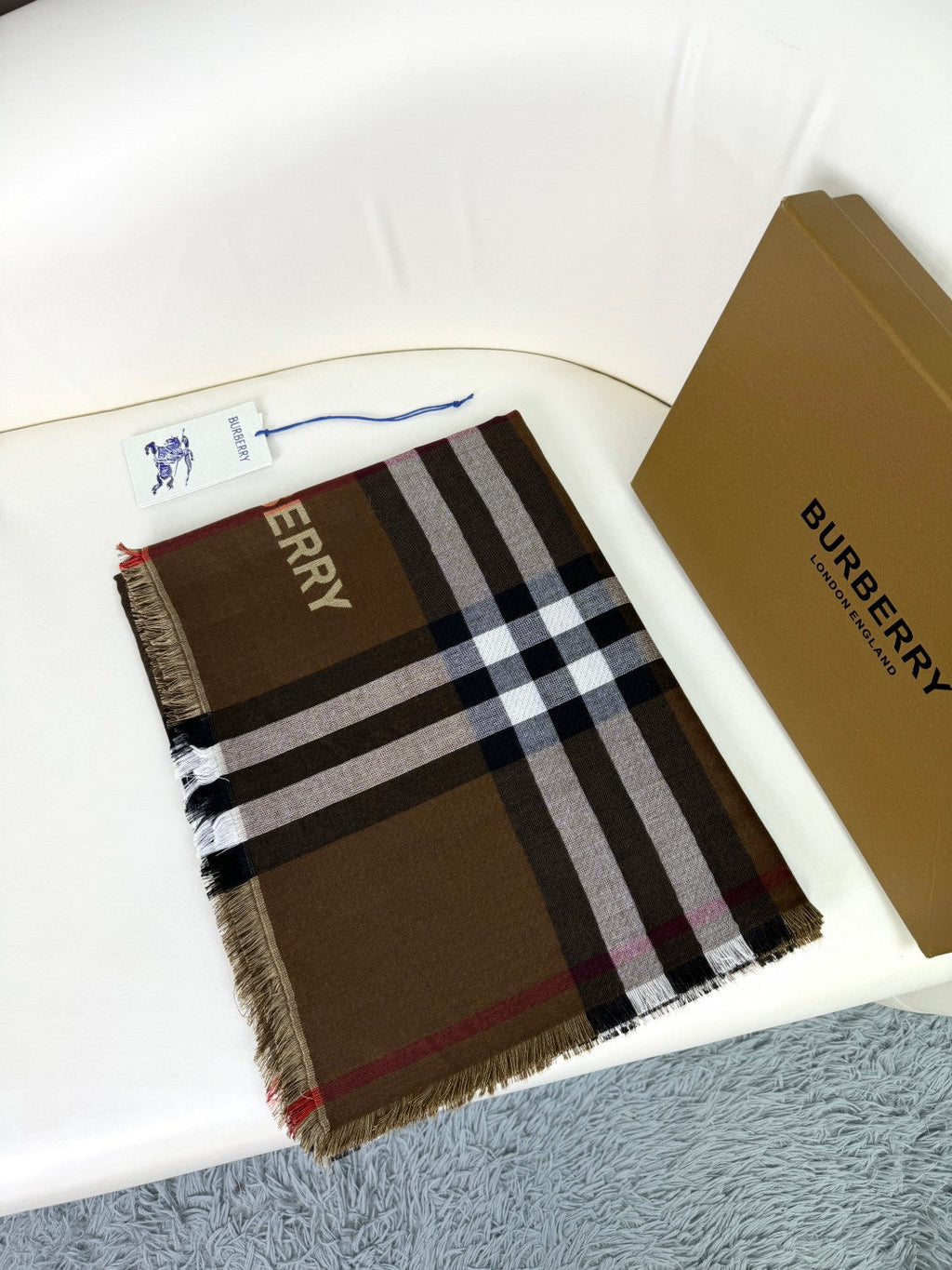 BURBERRY 26S SCARF 220CM IN CASHMERE SILK 303204