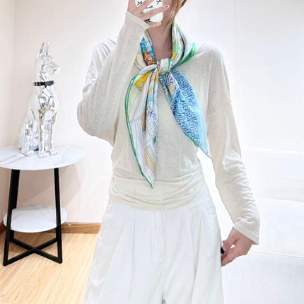 HERMES 26S SCARF 90 IN SILK 304328