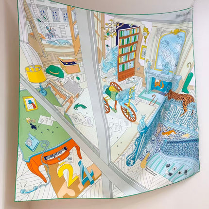 HERMES 26S SCARF 90 IN SILK 304328