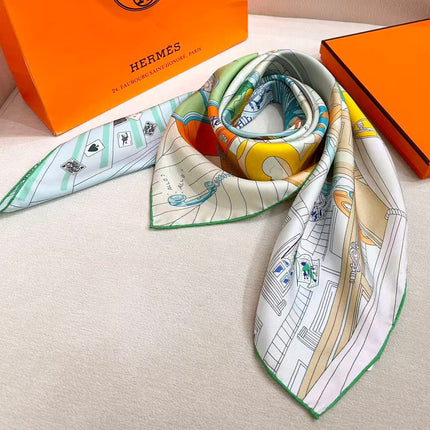 HERMES 26S SCARF 90 IN SILK 304328
