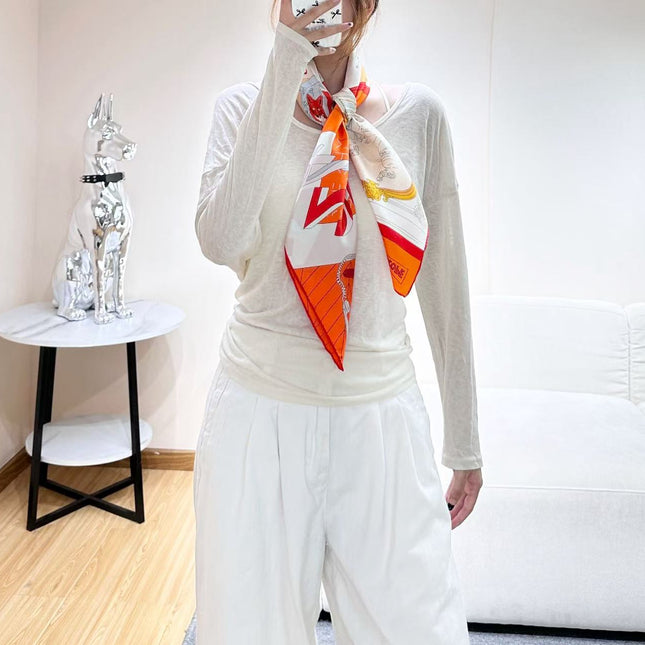 HERMES 26S SCARF 90 IN SILK 304329