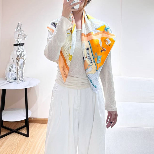 HERMES 26S SCARF 90 IN SILK 304330