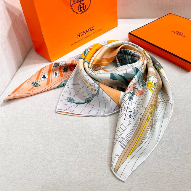 HERMES 26S SCARF 90 IN SILK 304330