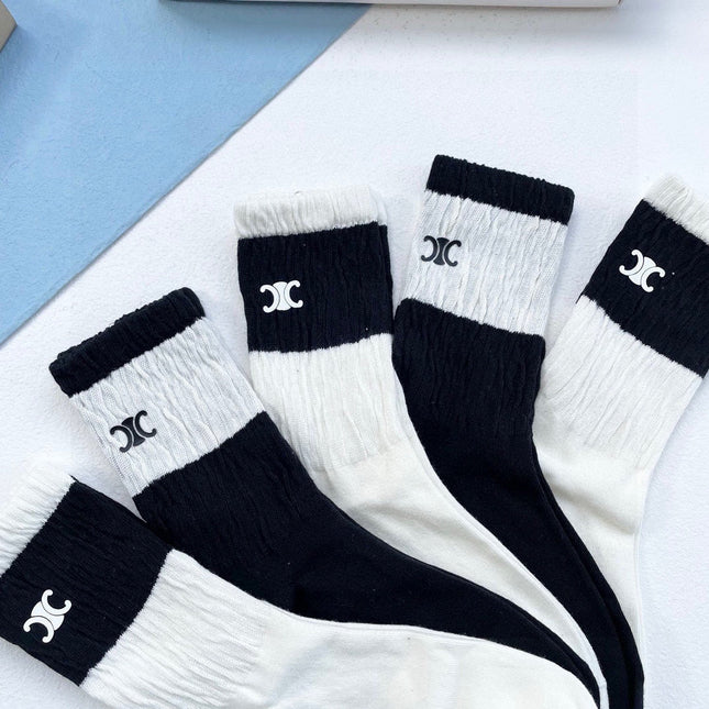 CELINE 26S CREW SOCKS 567905 (1 BOX)
