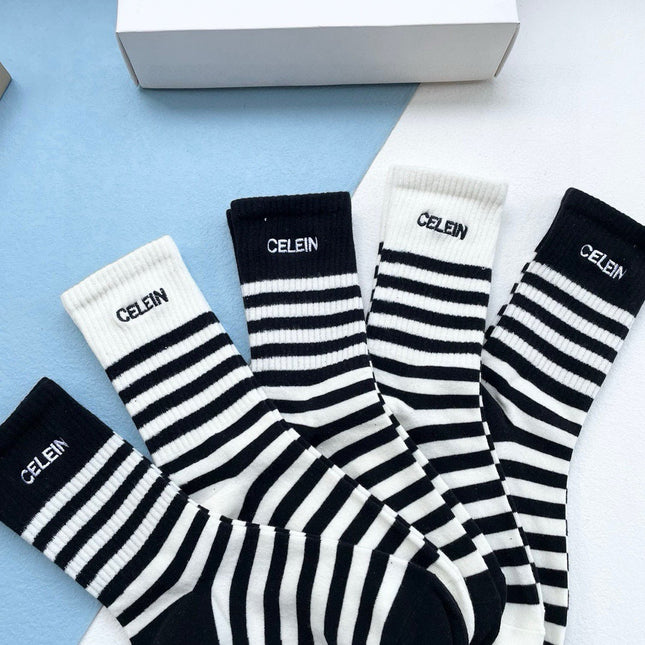CELINE 26S CREW SOCKS 155643 (1 BOX)