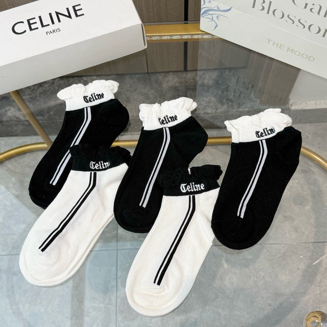 CELINE 26S ANKLE SOCKS 247880 (1 BOX)