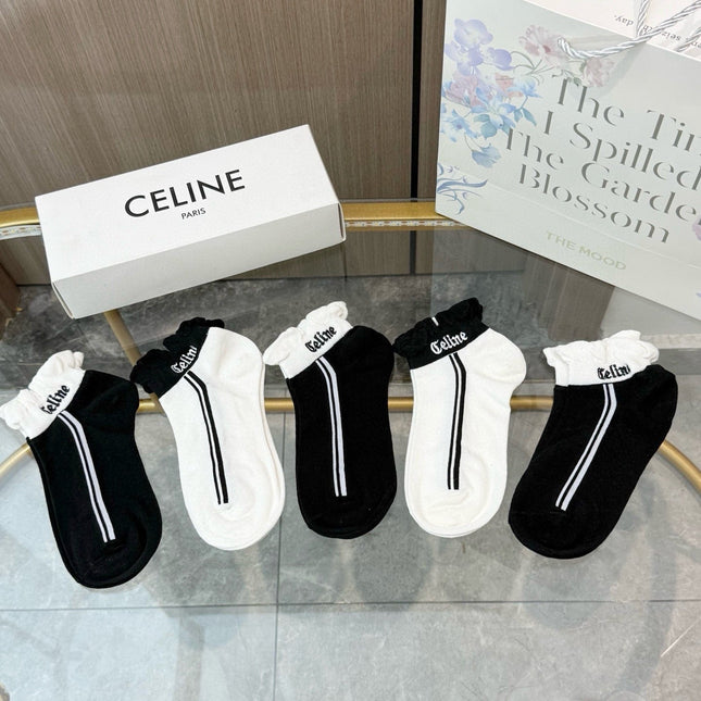CELINE 26S ANKLE SOCKS 247880 (1 BOX)