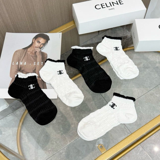 CELINE 26S ANKLE SOCKS 331081 (1 BOX)
