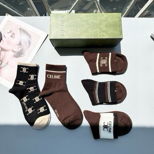 CELINE 26S ANKLE SOCKS 342054 (1 BOX)