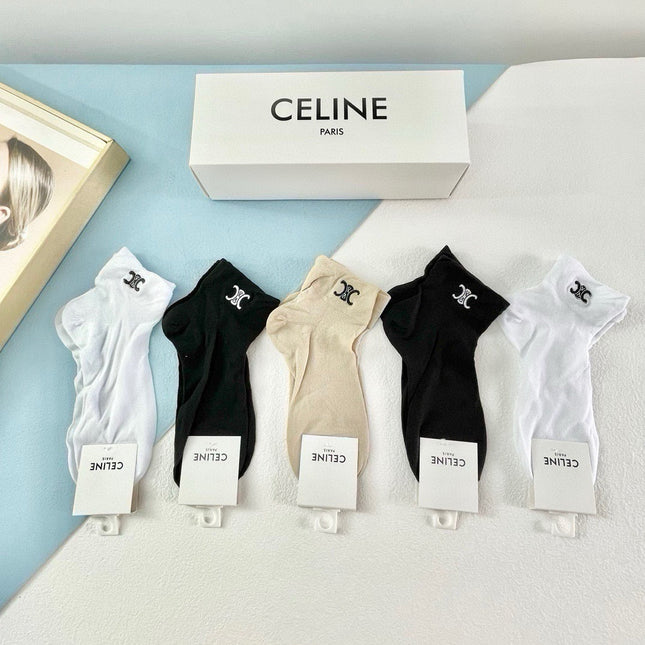 CELINE 26S ANKLE SOCKS 348484 (1 BOX)