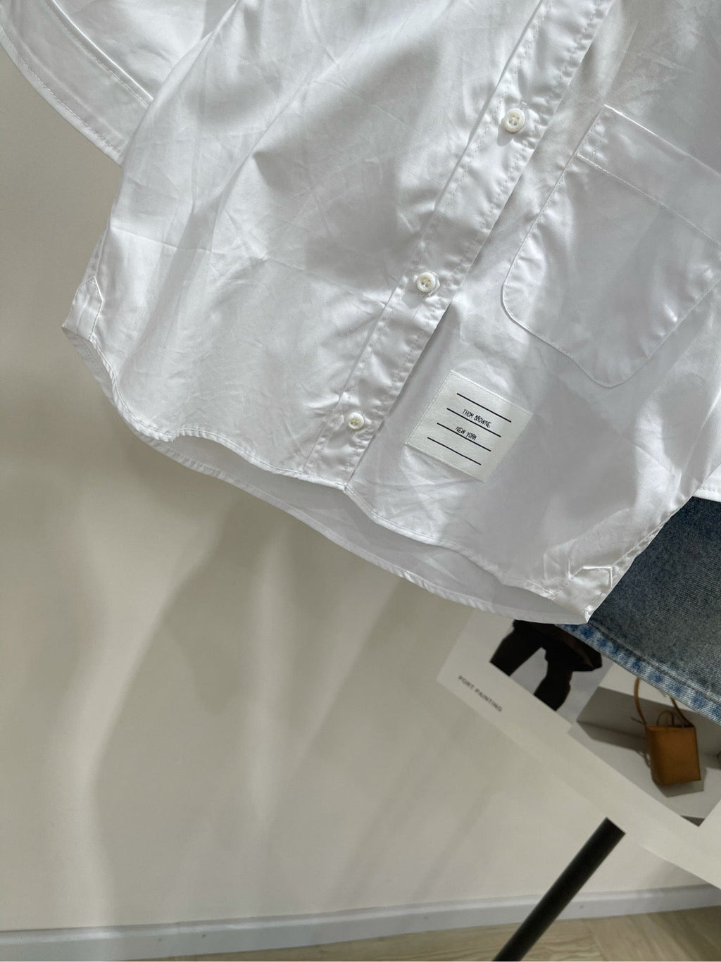 THOM SIMPLE WHITE SHORT-SLEEVE SHIRT 267950