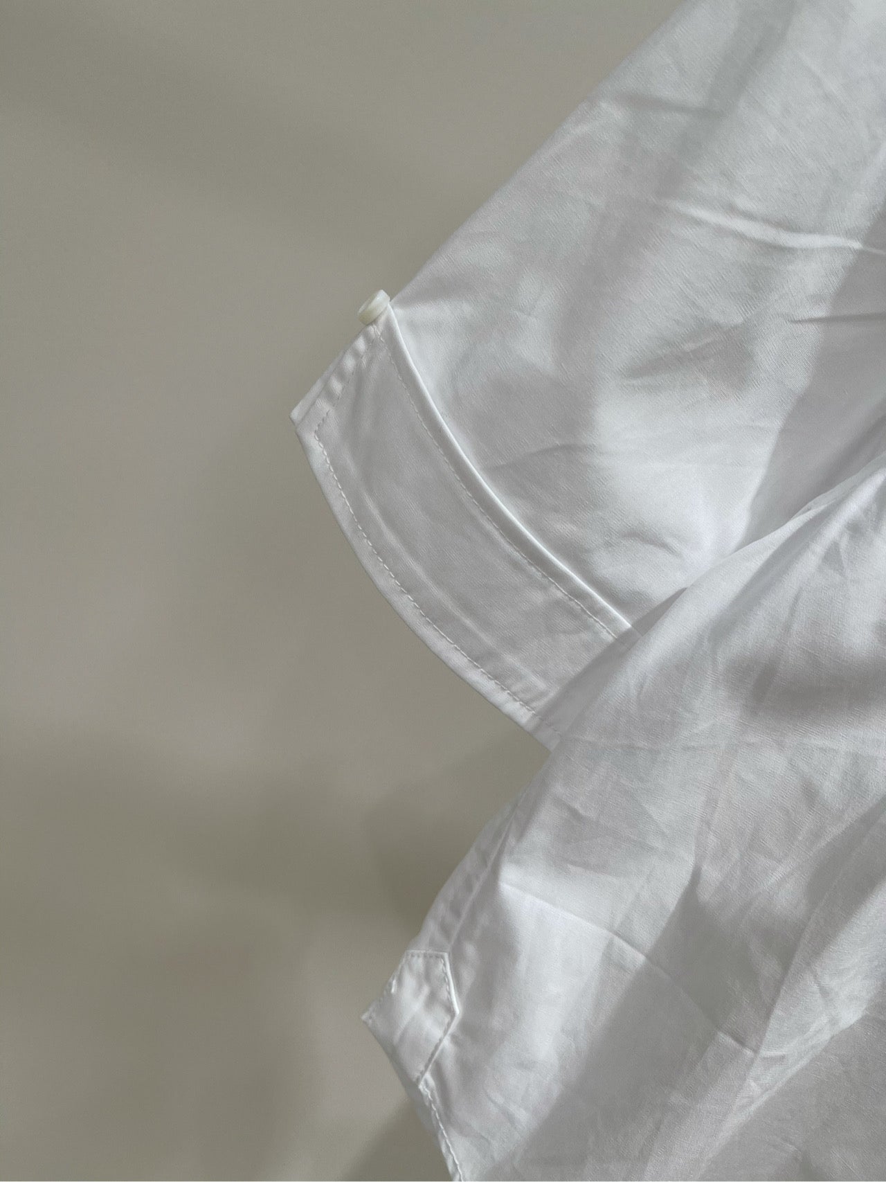 THOM SIMPLE WHITE SHORT-SLEEVE SHIRT 267950