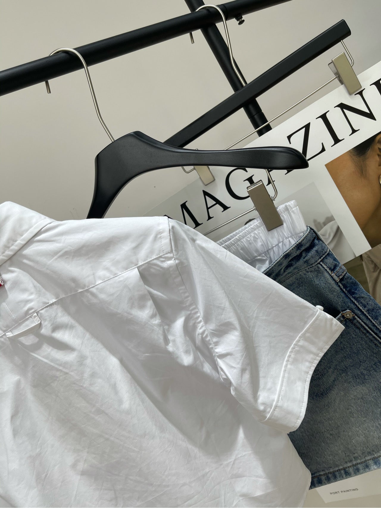 THOM SIMPLE WHITE SHORT-SLEEVE SHIRT 267950