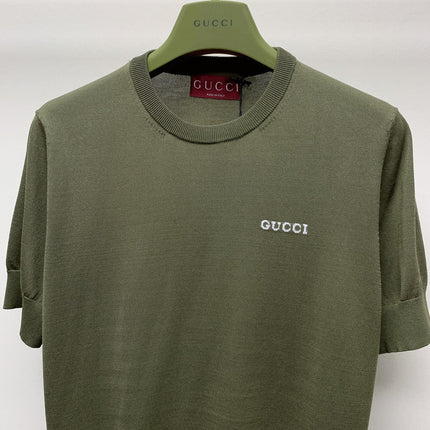 GUCCI SHORT-SLEEVE KNIT TOP 271725