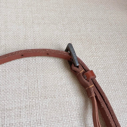 PRADA 26S BELT 10 MM IN BROWN CALFSKIN 661491
