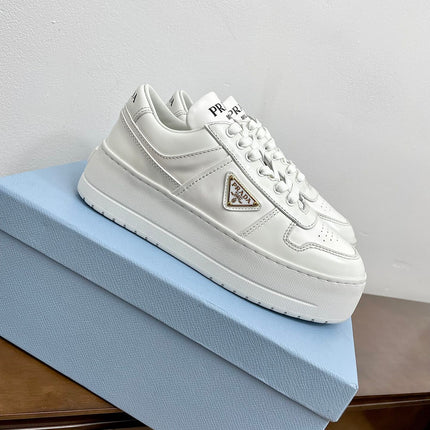 PRA DOWNTOWN BOLD SNEAKERS WHITE CALFSKIN