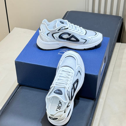 DIOR 26S B30 COUNTDOWN TECH SNEAKER IN WHITE TECHNICAL FABRIC AND SUEDE