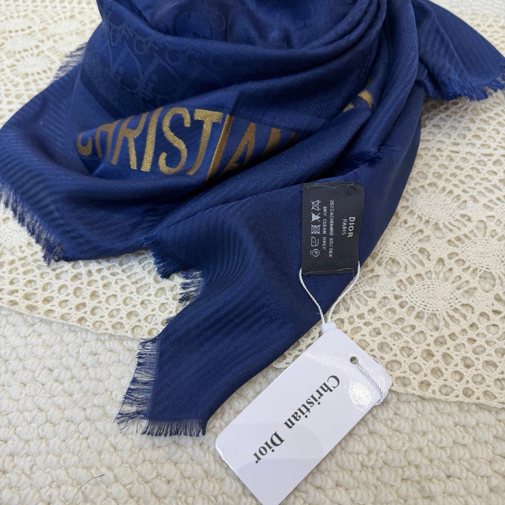 DIOR 26S SCARF 140CM IN SILK & CASHMERE 281269