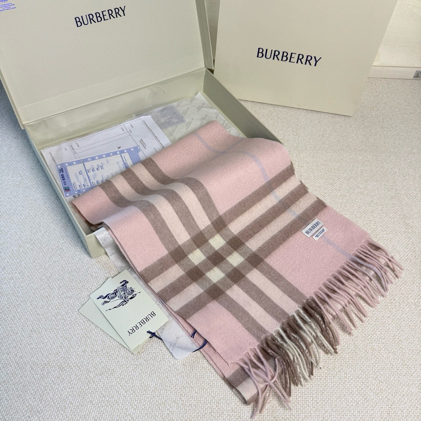 BURBERRY 26S SCARF 168CM IN CASHMERE 202514
