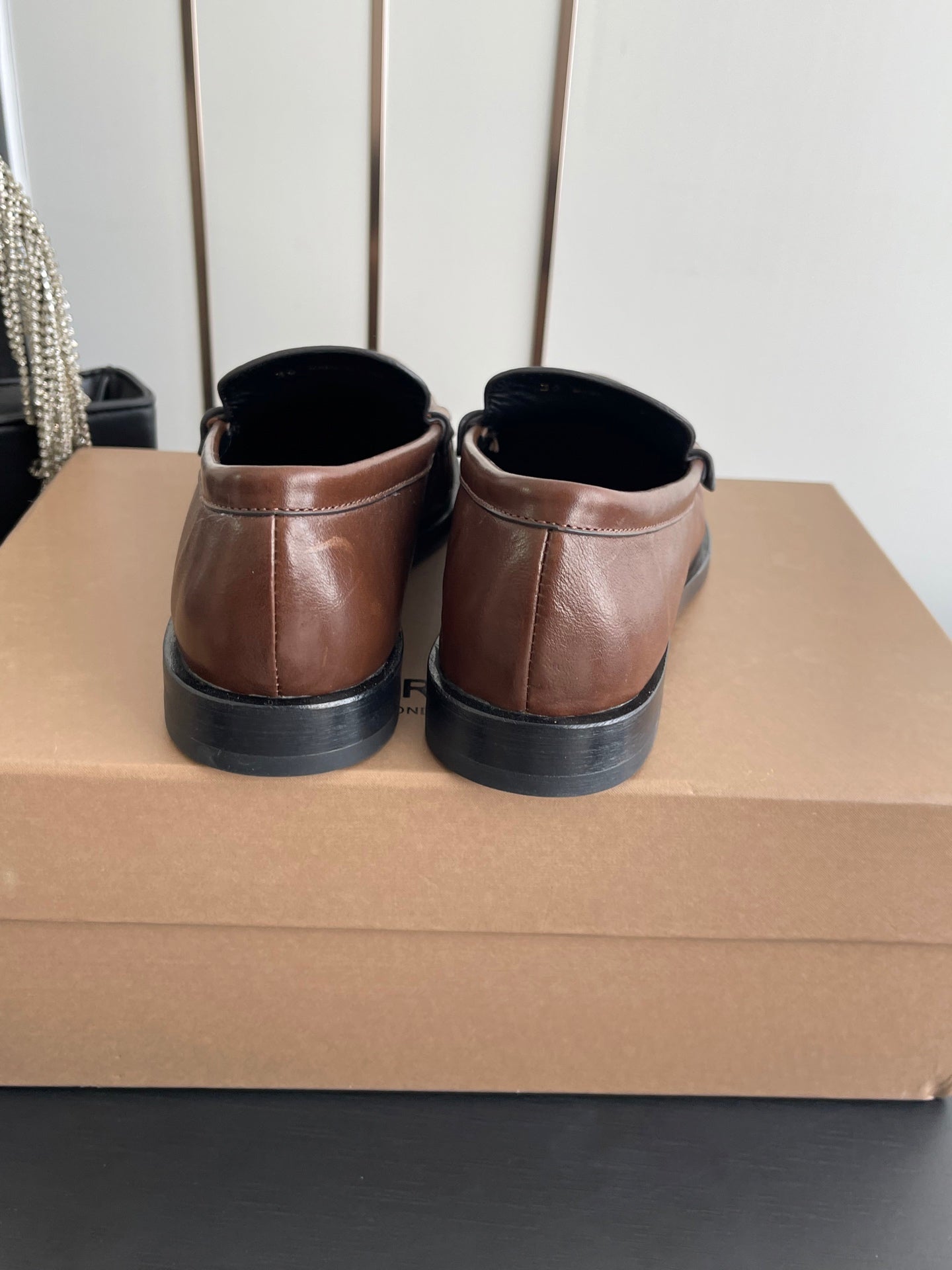 BURBERRY 26S LOAFERS IN BROWN CALFSKIN