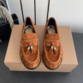 BURBERRY 26S LOAFERS IN BROWN SUEDE