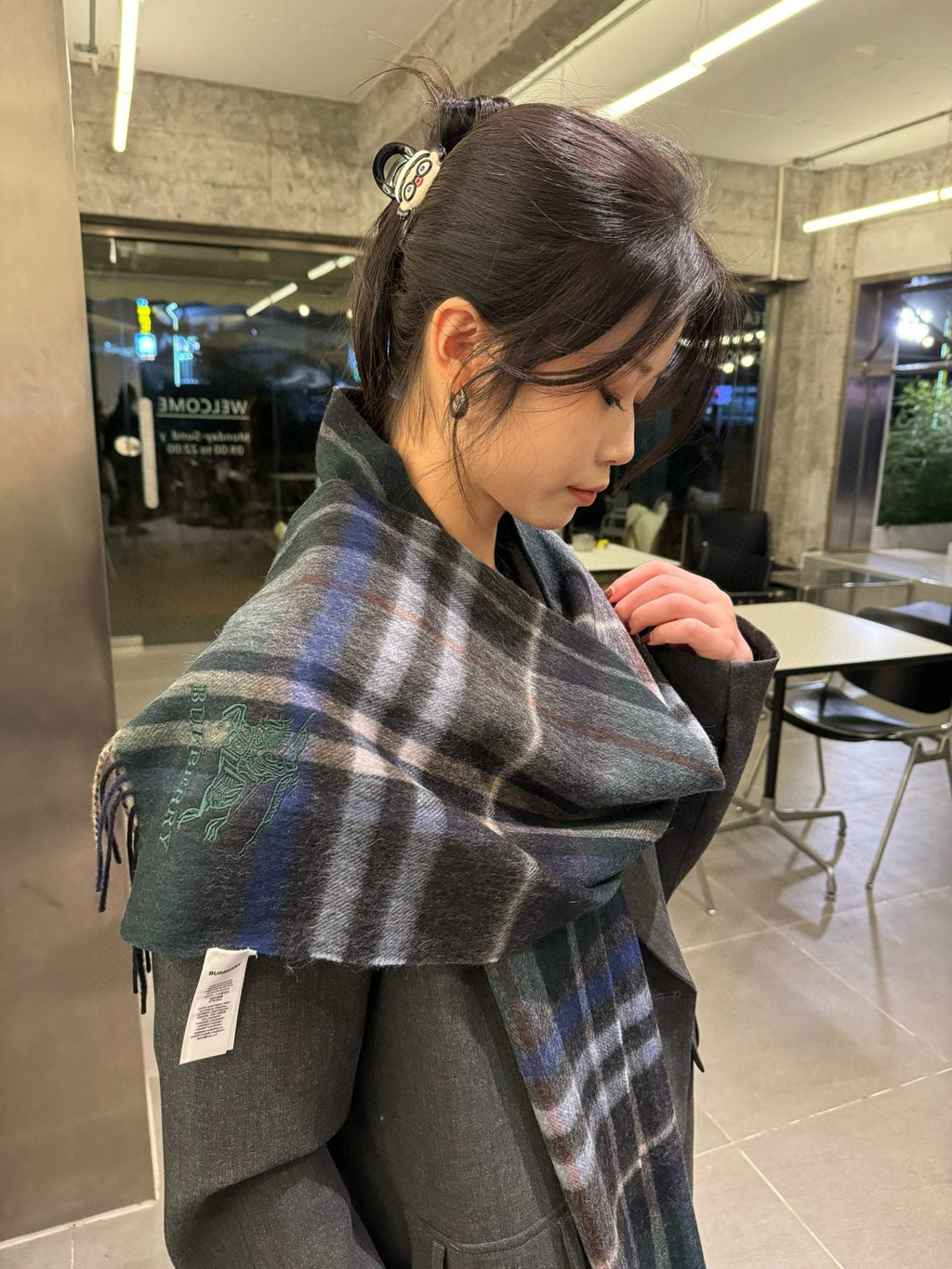 BBR SCARF 180 CM IN CASHMERE 489752