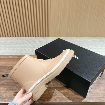 CC RAIN BOOTS BEIGE CREAM TPU