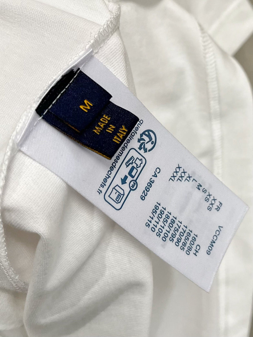 LV WHITE COTTON T-SHIRT EMBROIDERED LOGO 238861