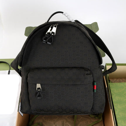 GUCCI 26S BACKPACK 36 IN BLACK CANVAS