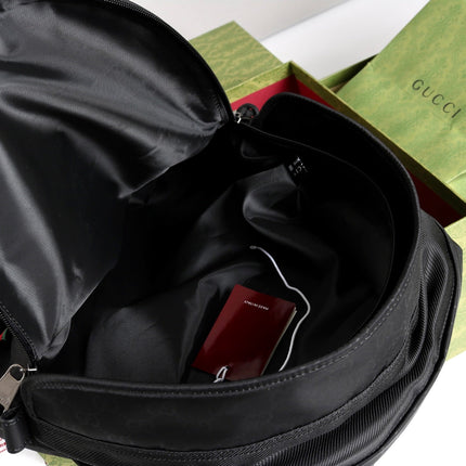 GUCCI 26S BACKPACK 36 IN BLACK FABRIC