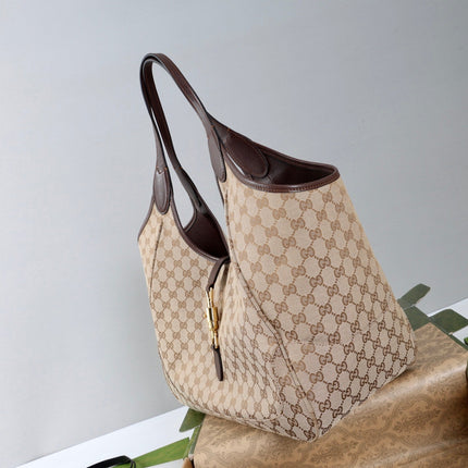 GUCCI 26S TOTE BAG 40 IN BEIGE CANVAS