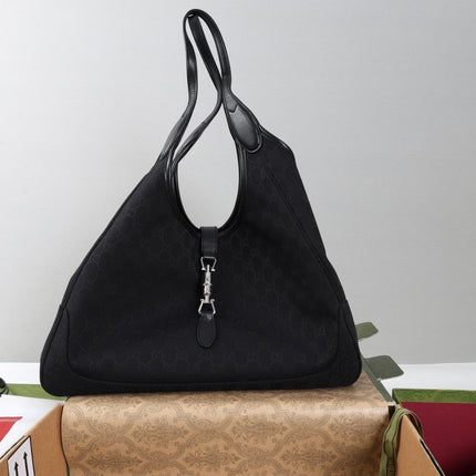 GUCCI 26S TOTE BAG 40 IN BLACK CANVAS