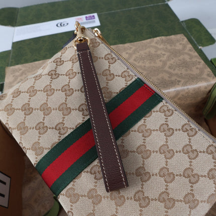 GUCCI 26S MINI POUCH 26 IN BEIGE CANVAS